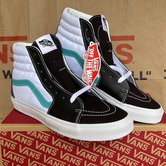Vans Sk8-Hi Classic Spot Black/True White Leather WMNS sneakers - Picture 6 of 16